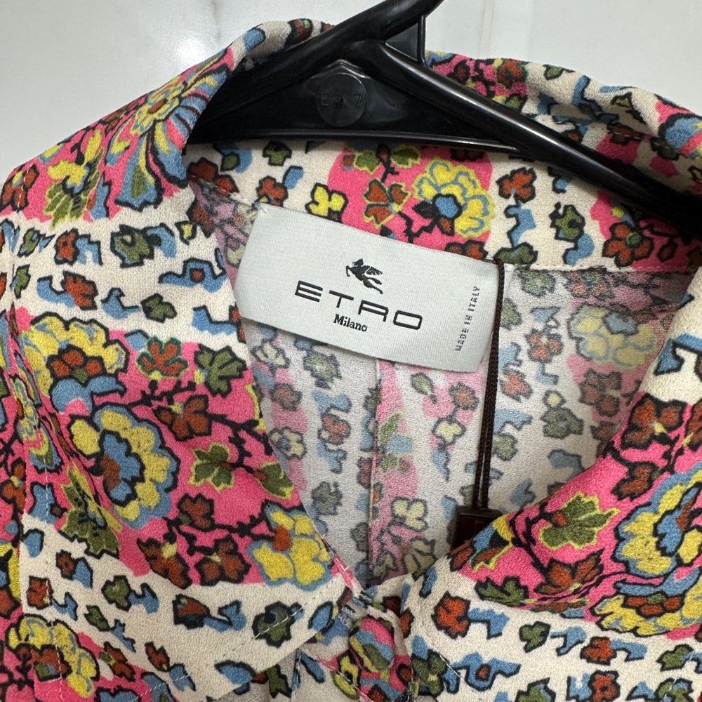Etro Floral Paisley Midi Shirtdress - Picture 8 of 10